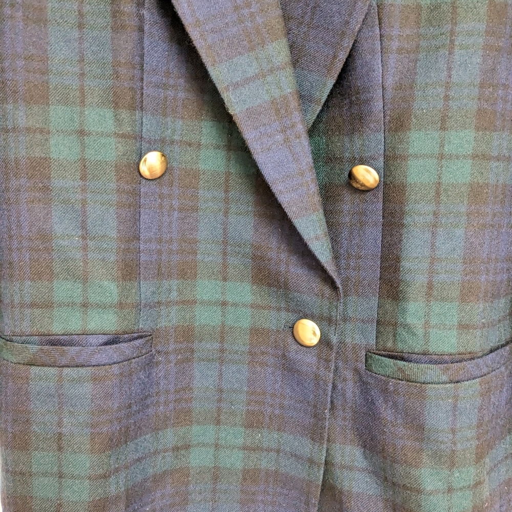 Gorgeous Tartan Plaid Blazer - vintage size 12 - Picture 14 of 14